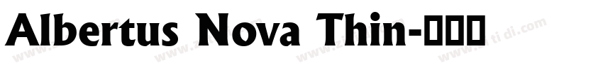 Albertus Nova Thin字体转换